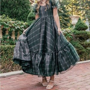 JessaKae Cordelia Dress in Green (Womens)